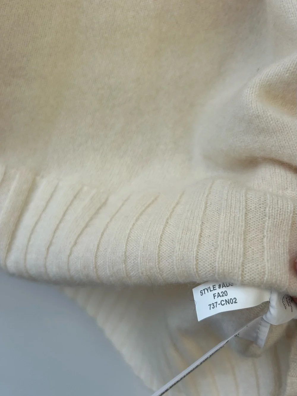 J. Crew lightweight cream